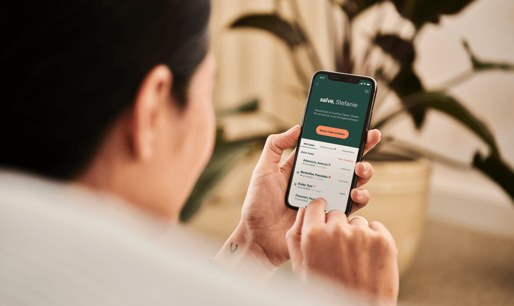 Salve Care Management: Hero Mockup © Zeughaus Design