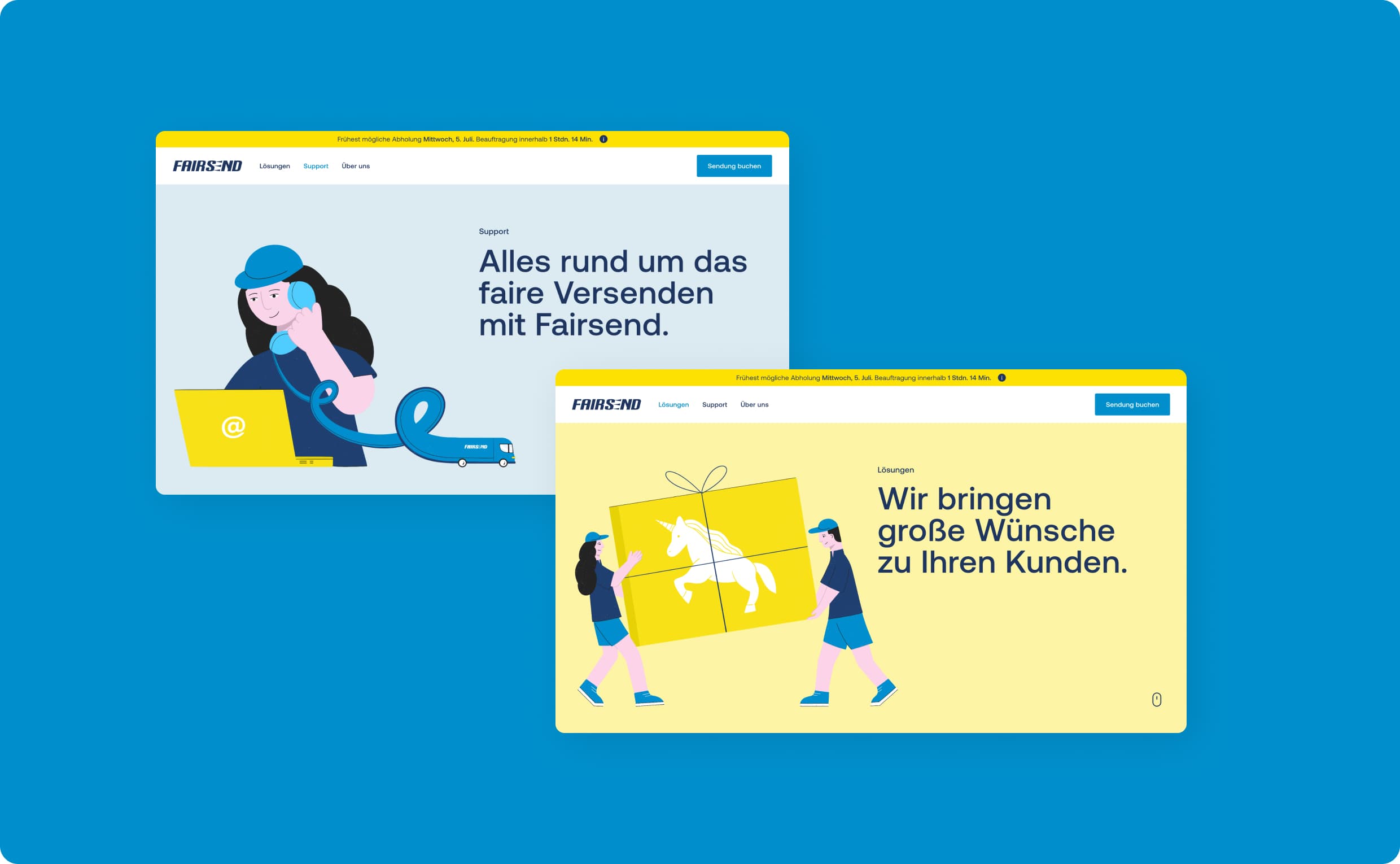 Fairsend Website, Zeughaus Design 