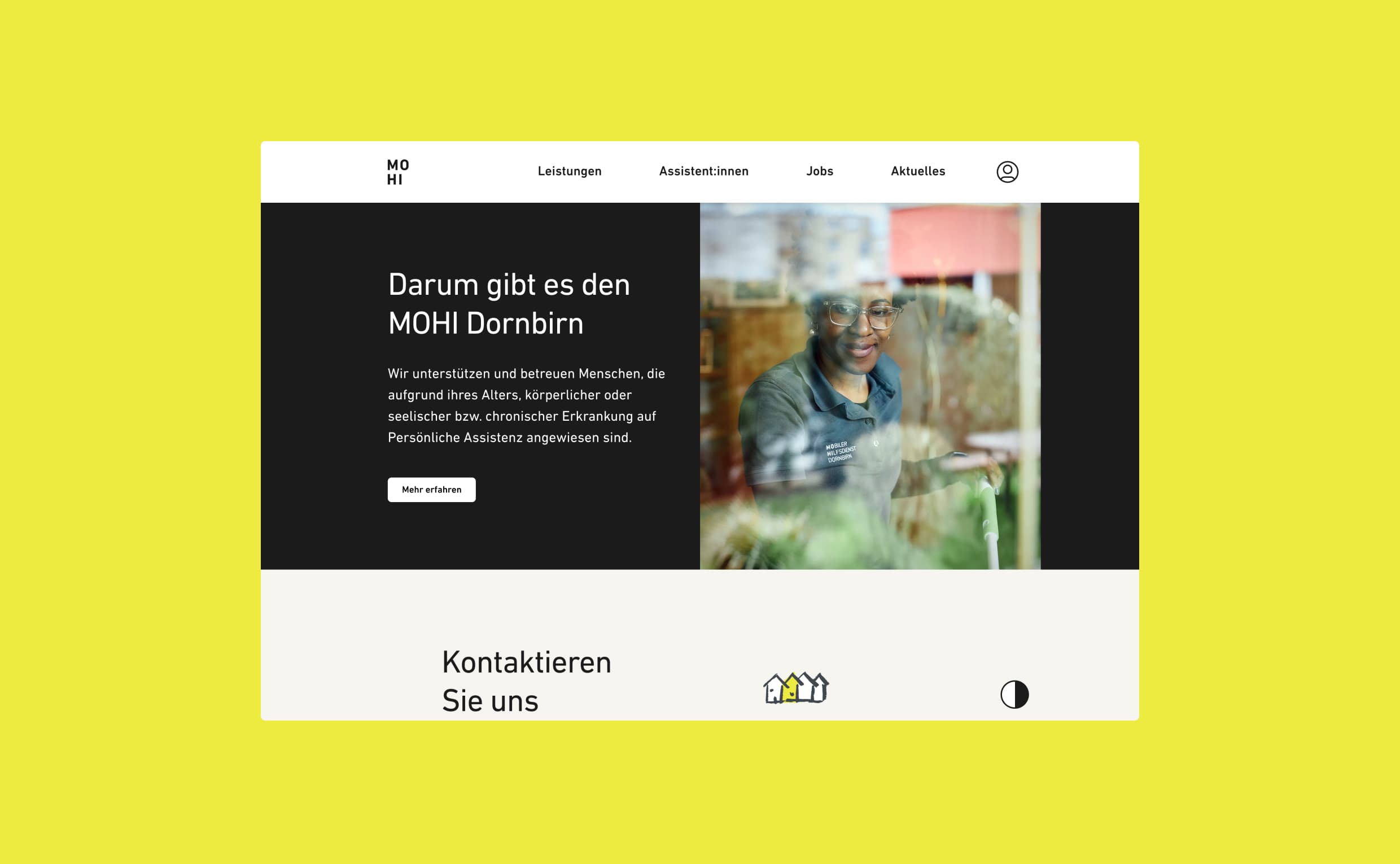 MOHI Dornbirn Website, Zeughaus Design