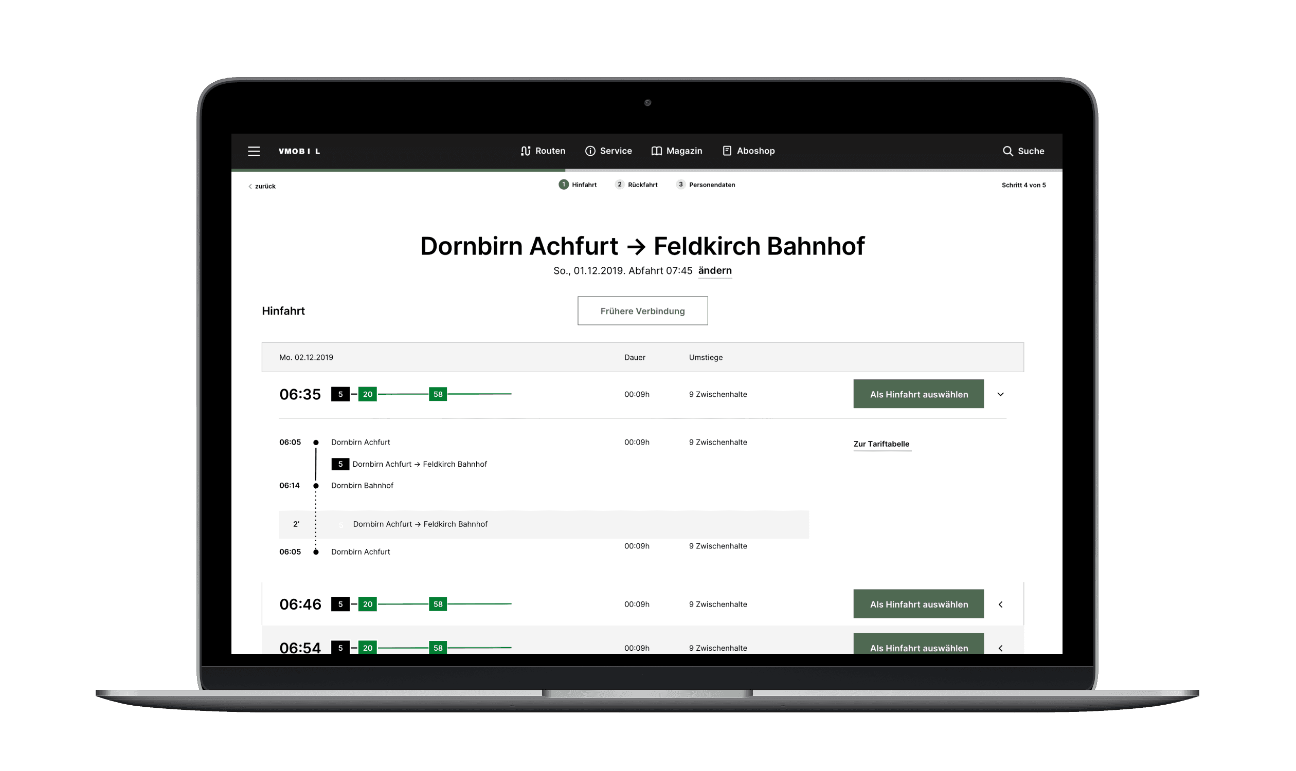 VMOBIL Portal, Zeughaus Design