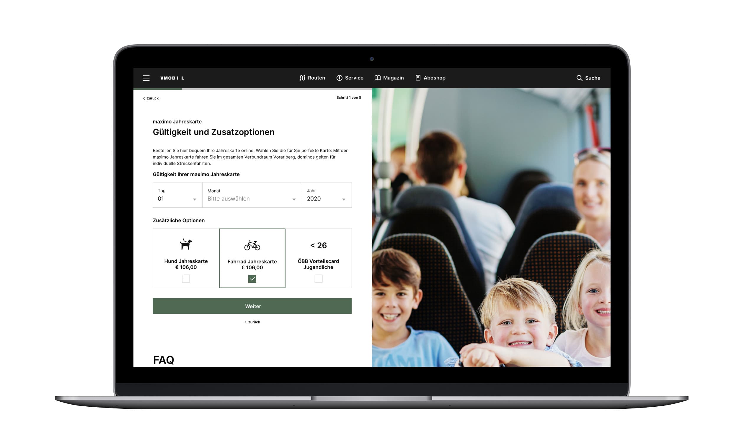 VMOBIL Portal, Zeughaus Design