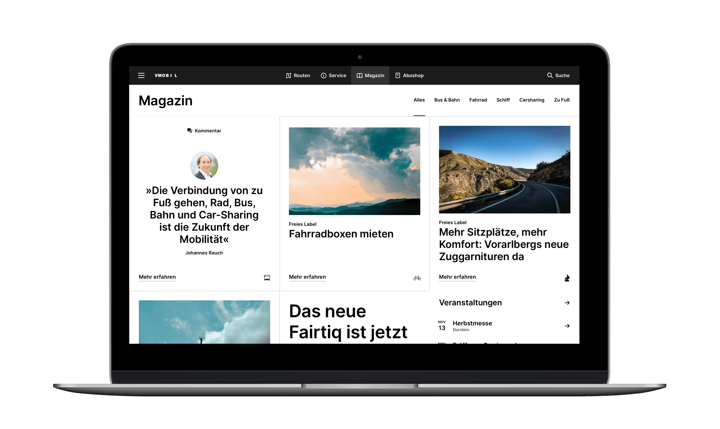 VMOBIL Portal, Zeughaus Design