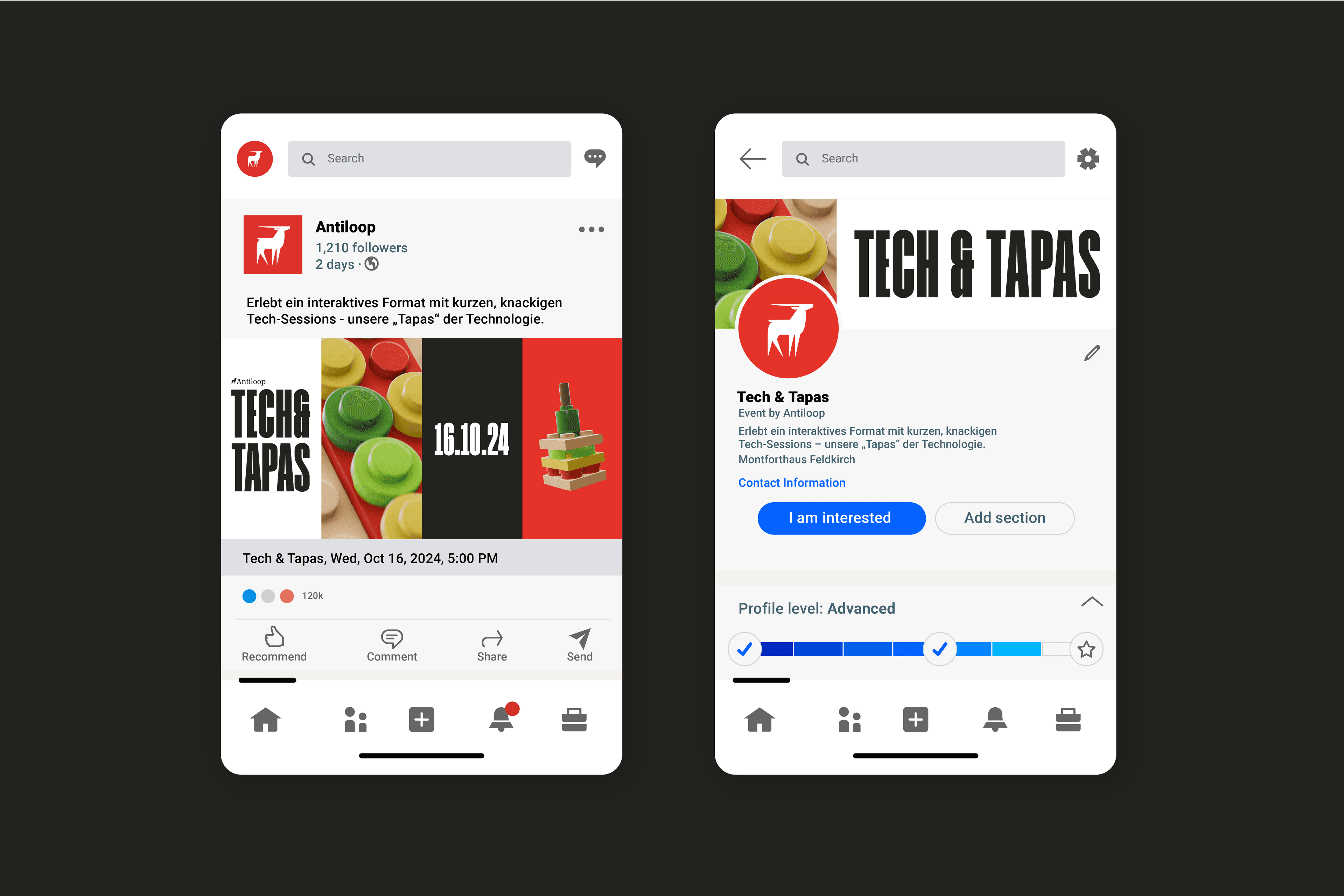 Tech & Tapas, Zeughaus Design
