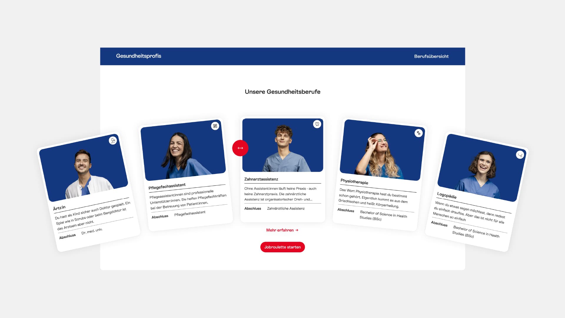Gesundheitsprofis, Zeughaus Design