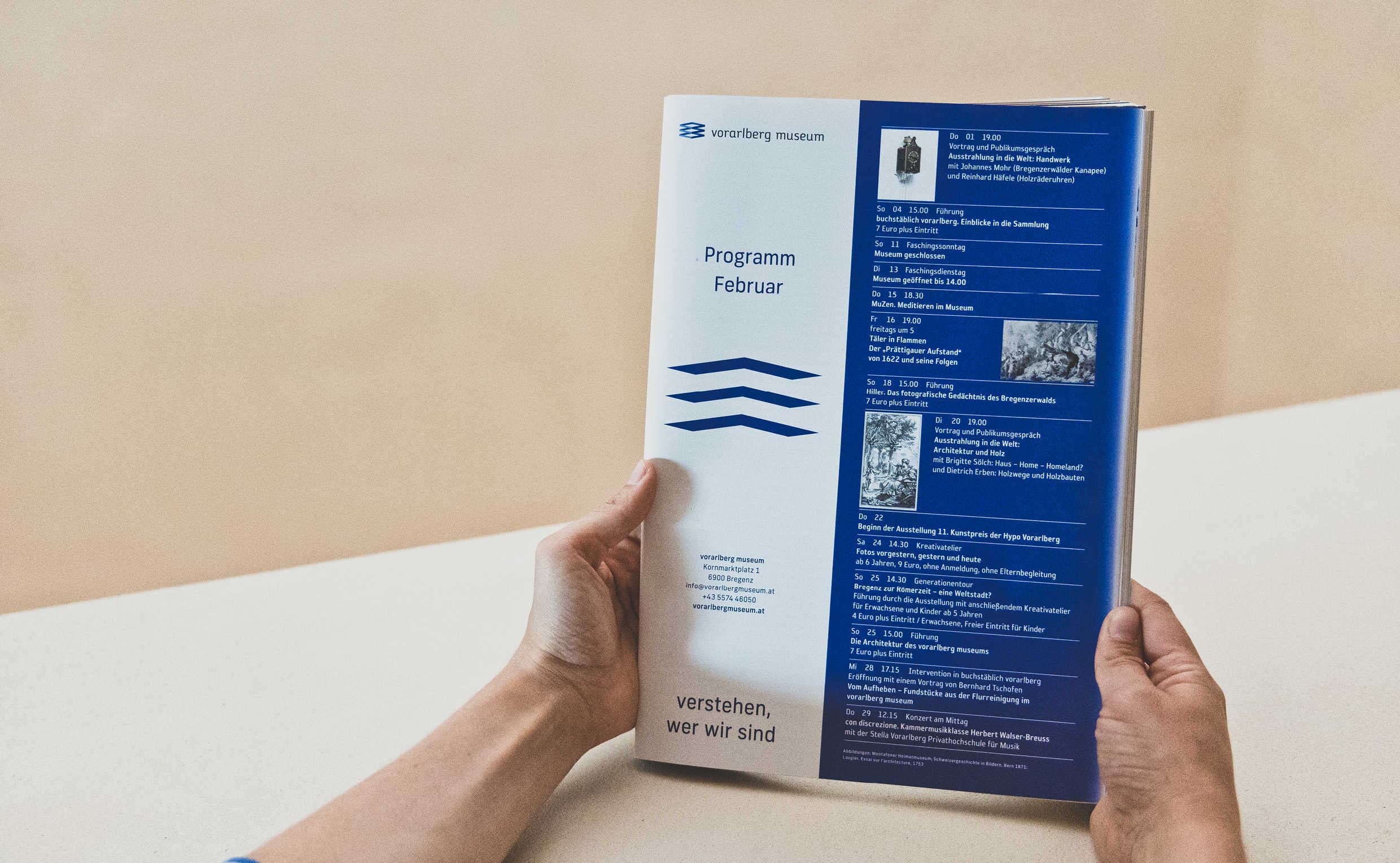vorarlberg museum Branding, Zeughaus Design