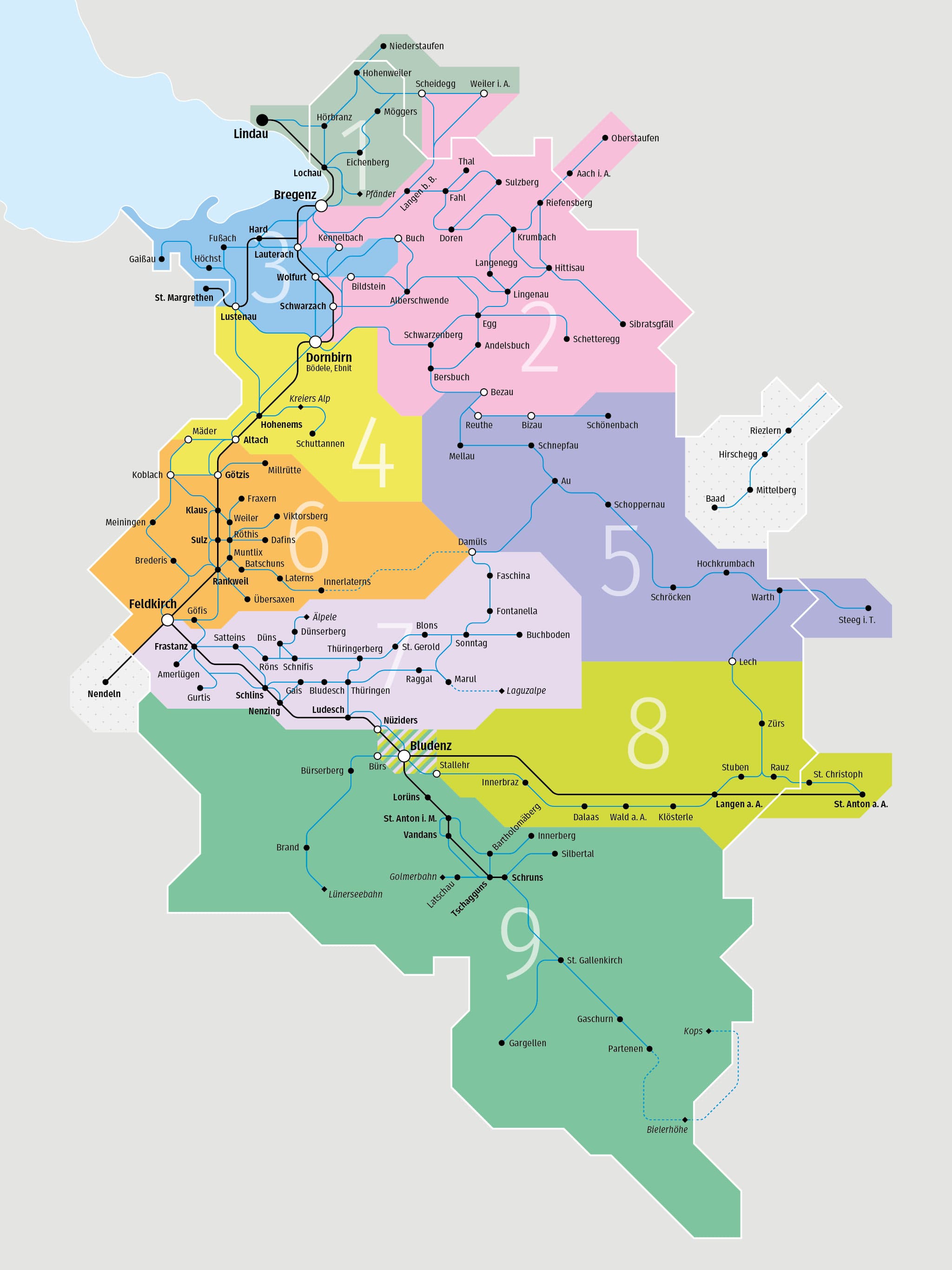 VMOBIL Tarifzonenplan Gesamtansicht