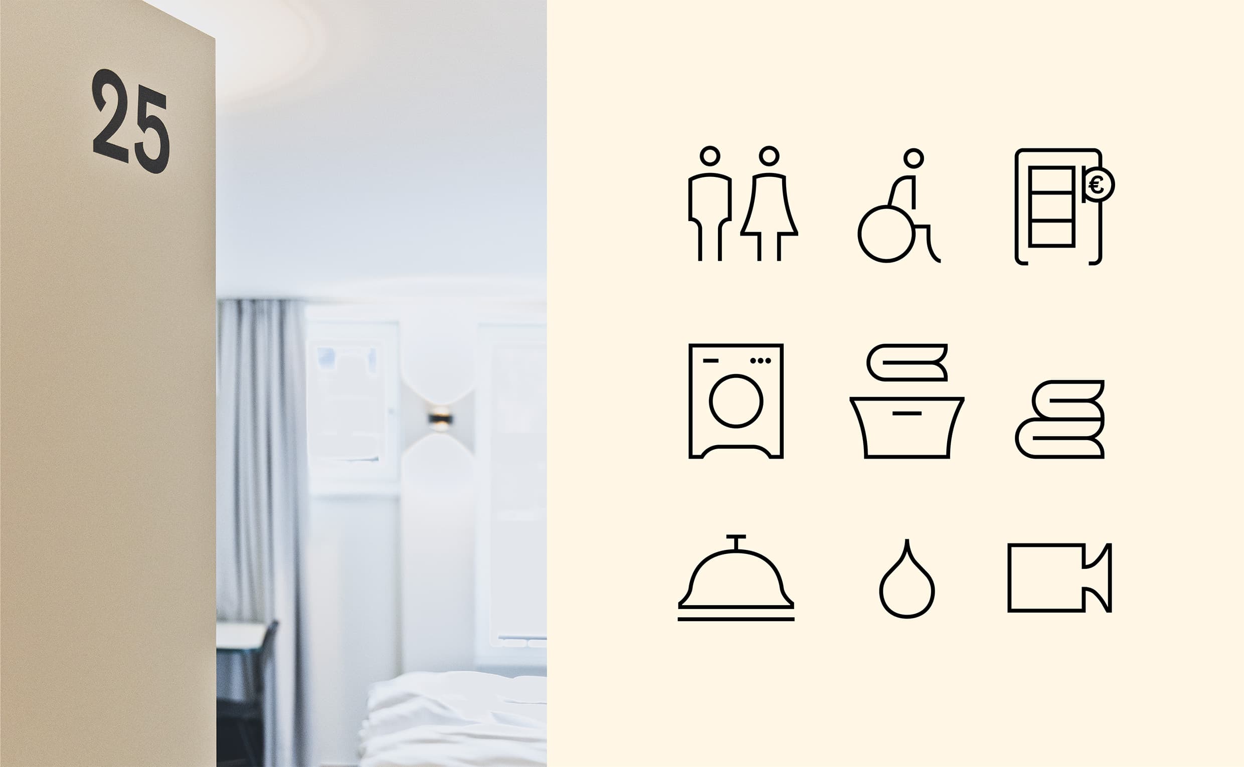 Hotel blaue rose Branding, Zeughaus Design