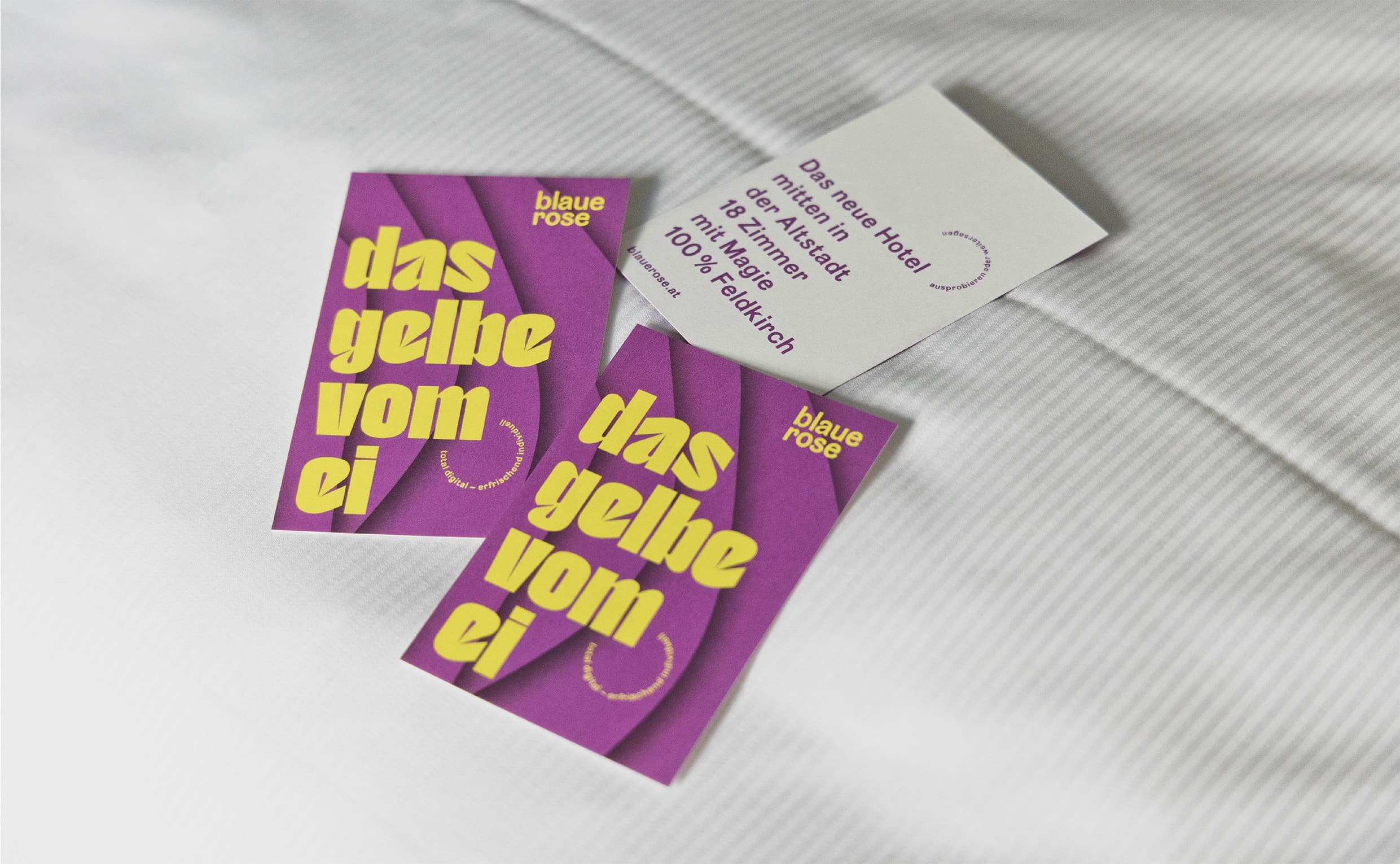 Hotel blaue rose Branding, Zeughaus Design