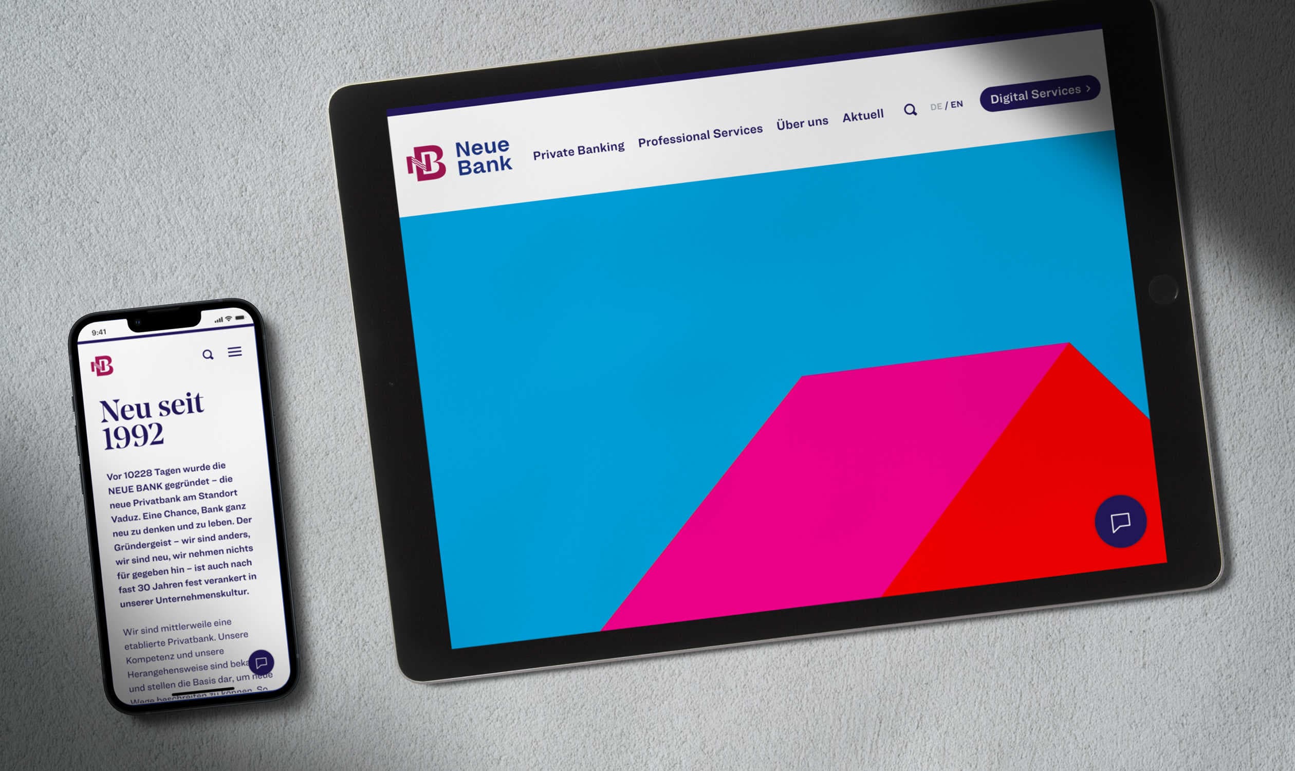 Neue Bank AG Brand Design, Zeughaus Design