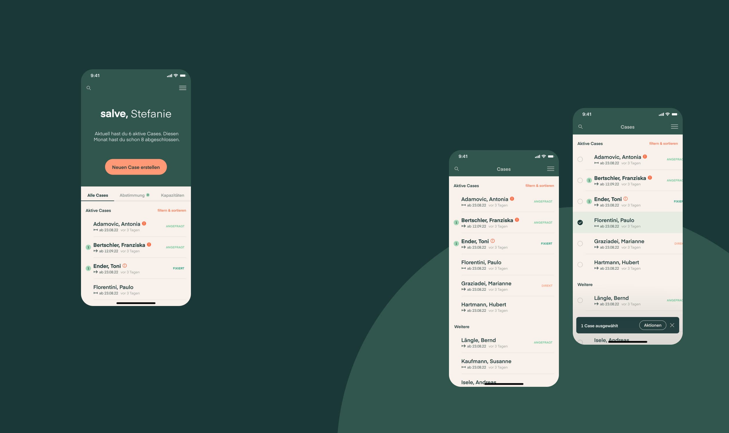 salve care App, Zeughaus Design