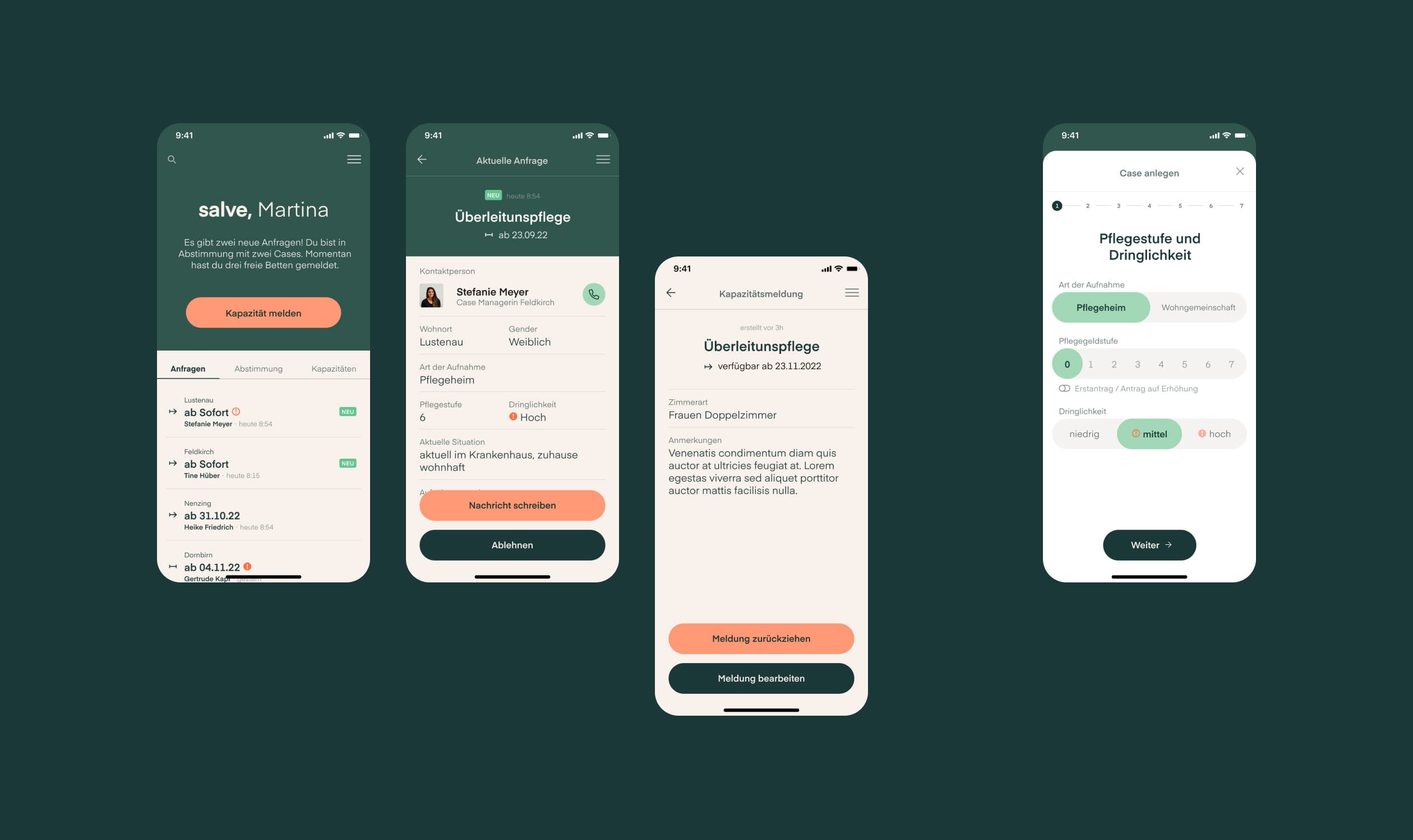 salve care App, Zeughaus Design