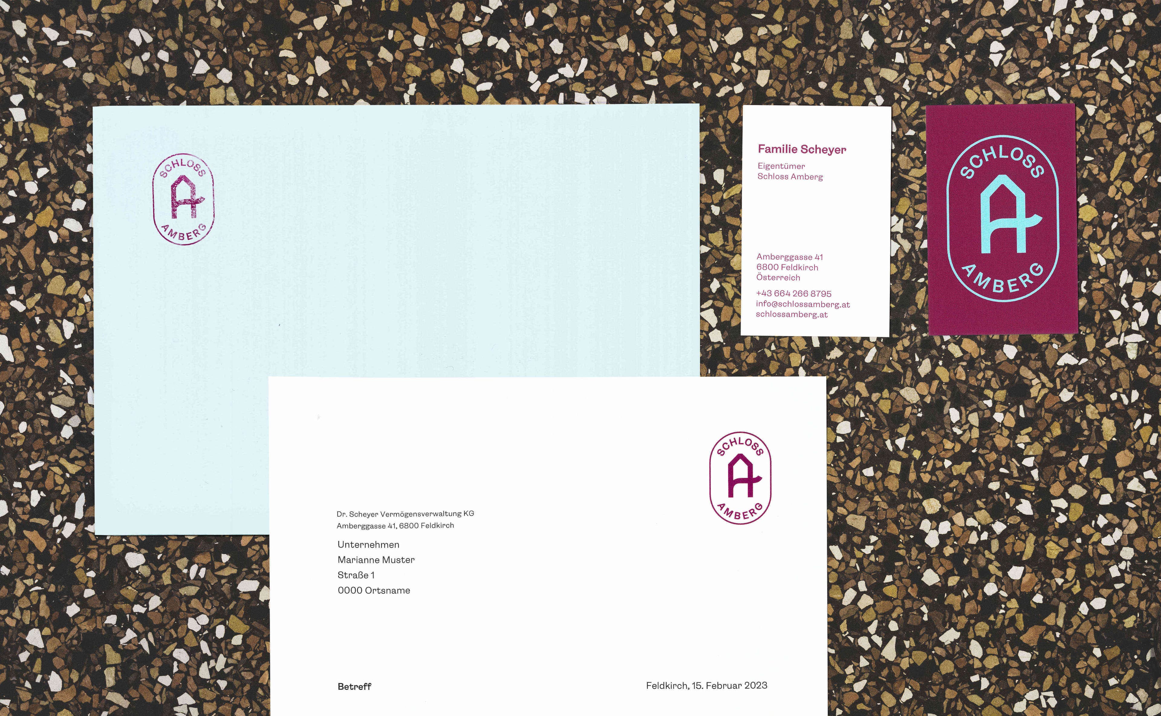 Schloss Amberg Branding, Zeughaus Designughaus Design