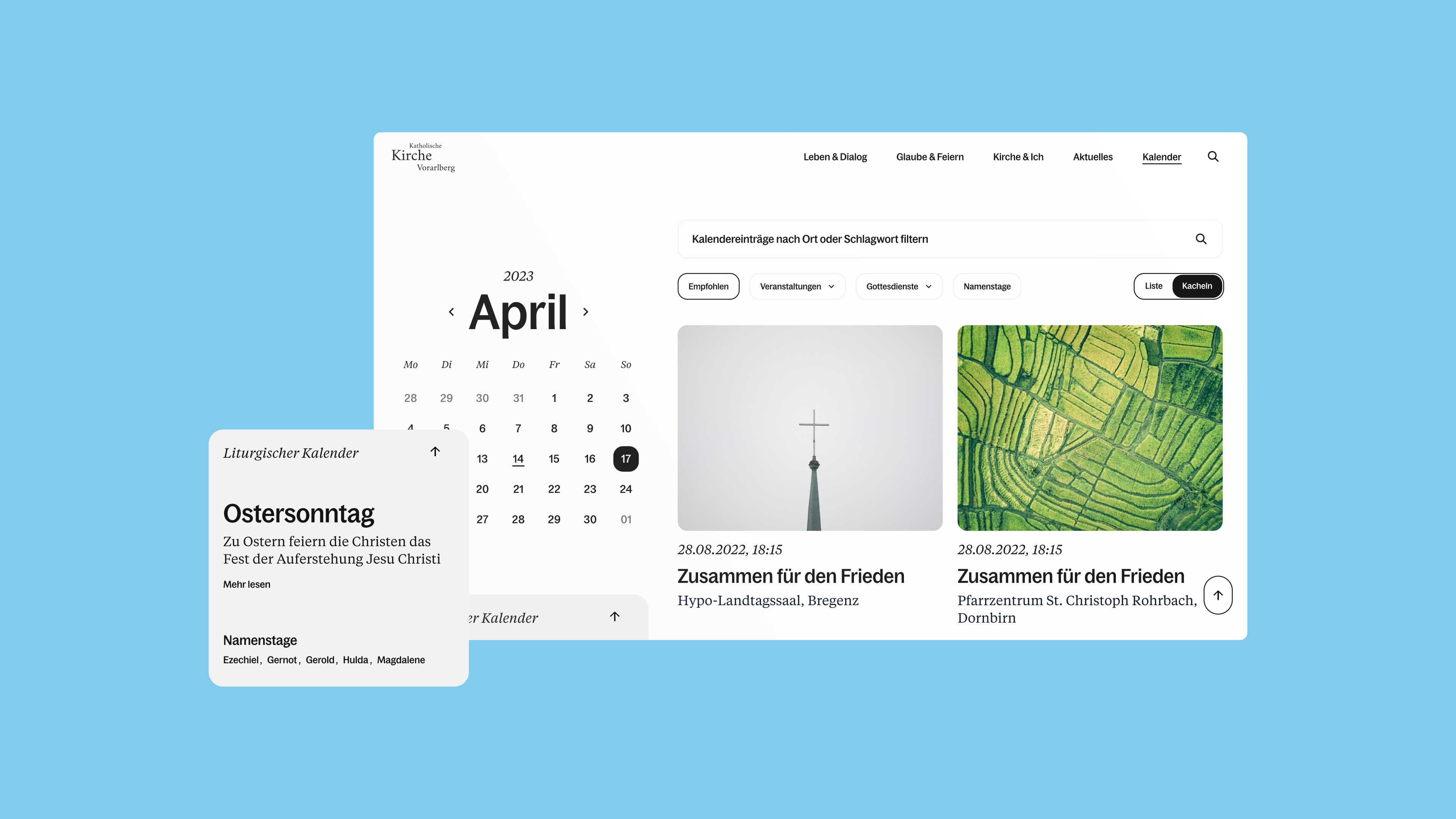 KKV Website, Zeughaus Design