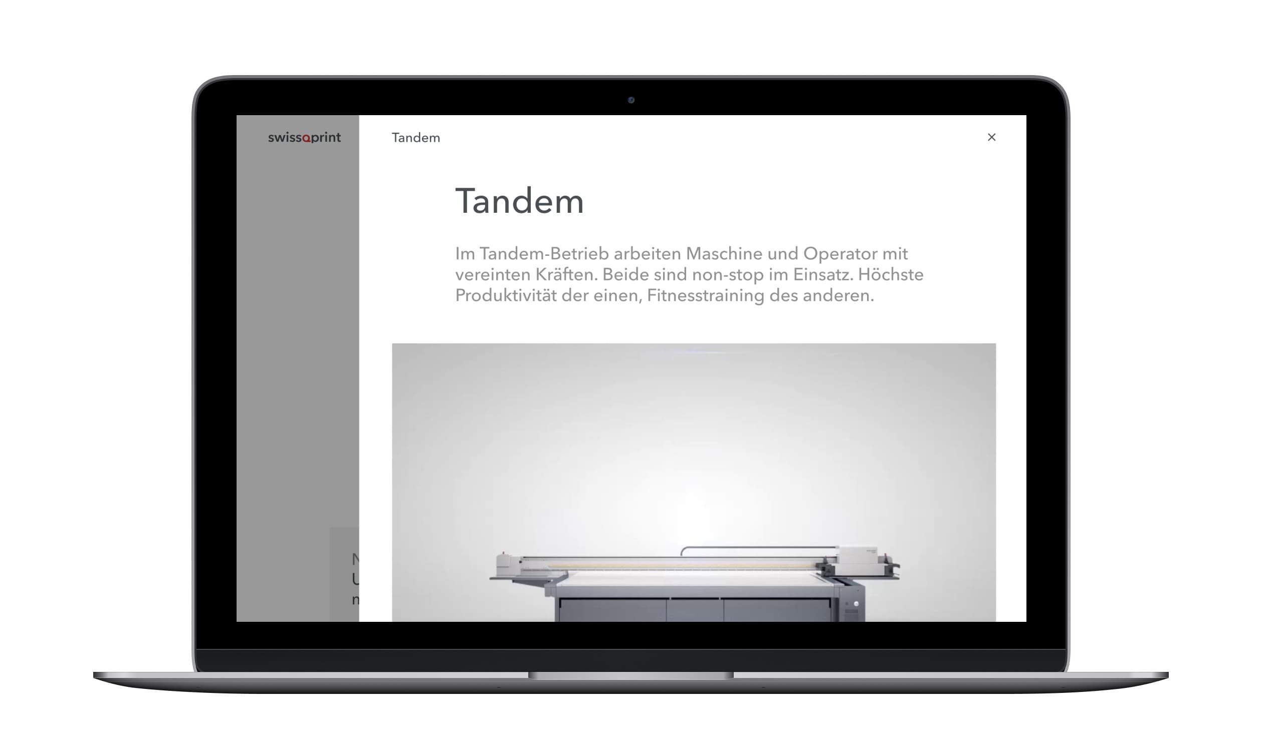 swissQprint Website Relaunch, Zeughaus Design