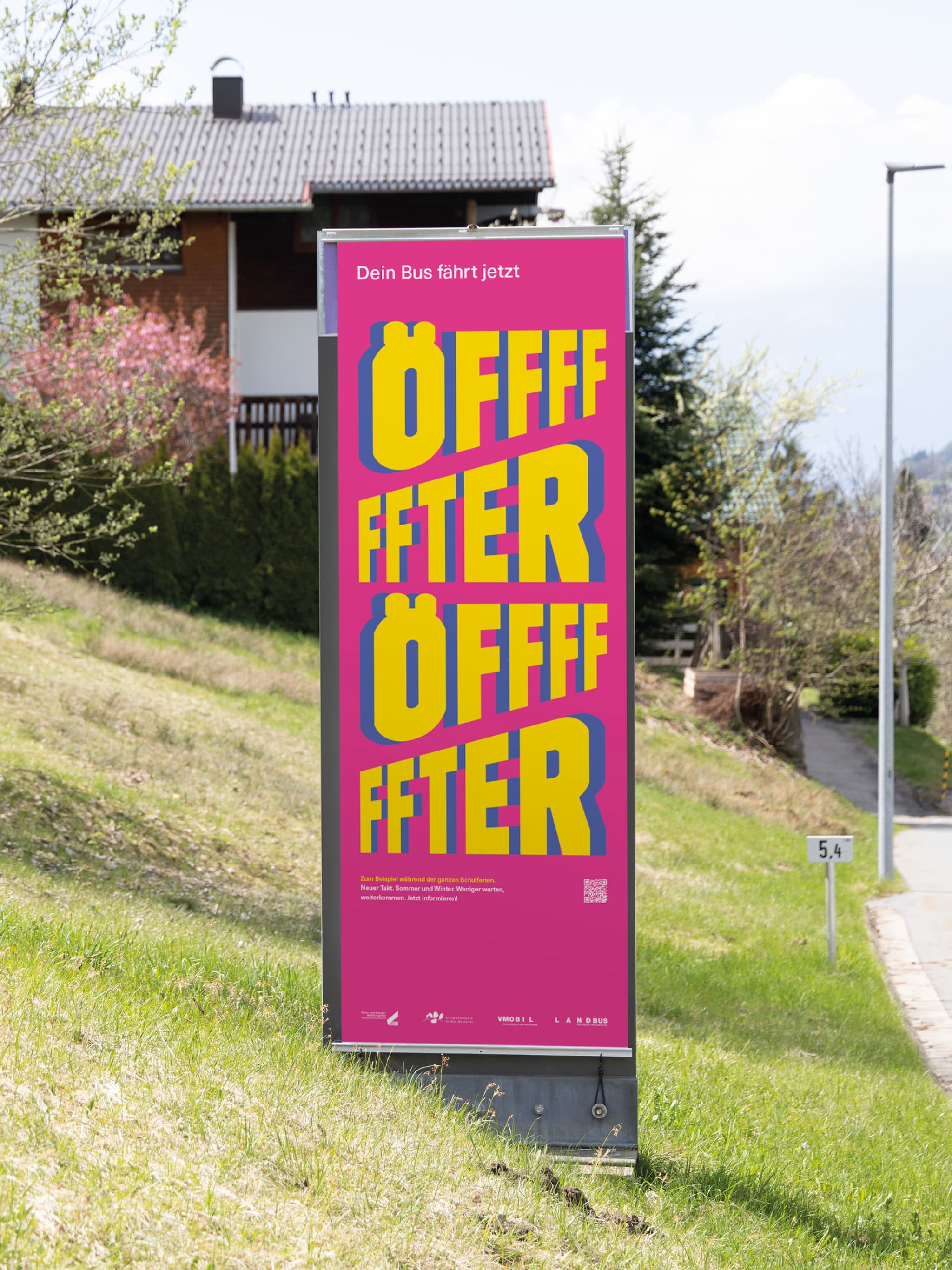 Walsertal ÖPNV Kampagne · Plane Pylon