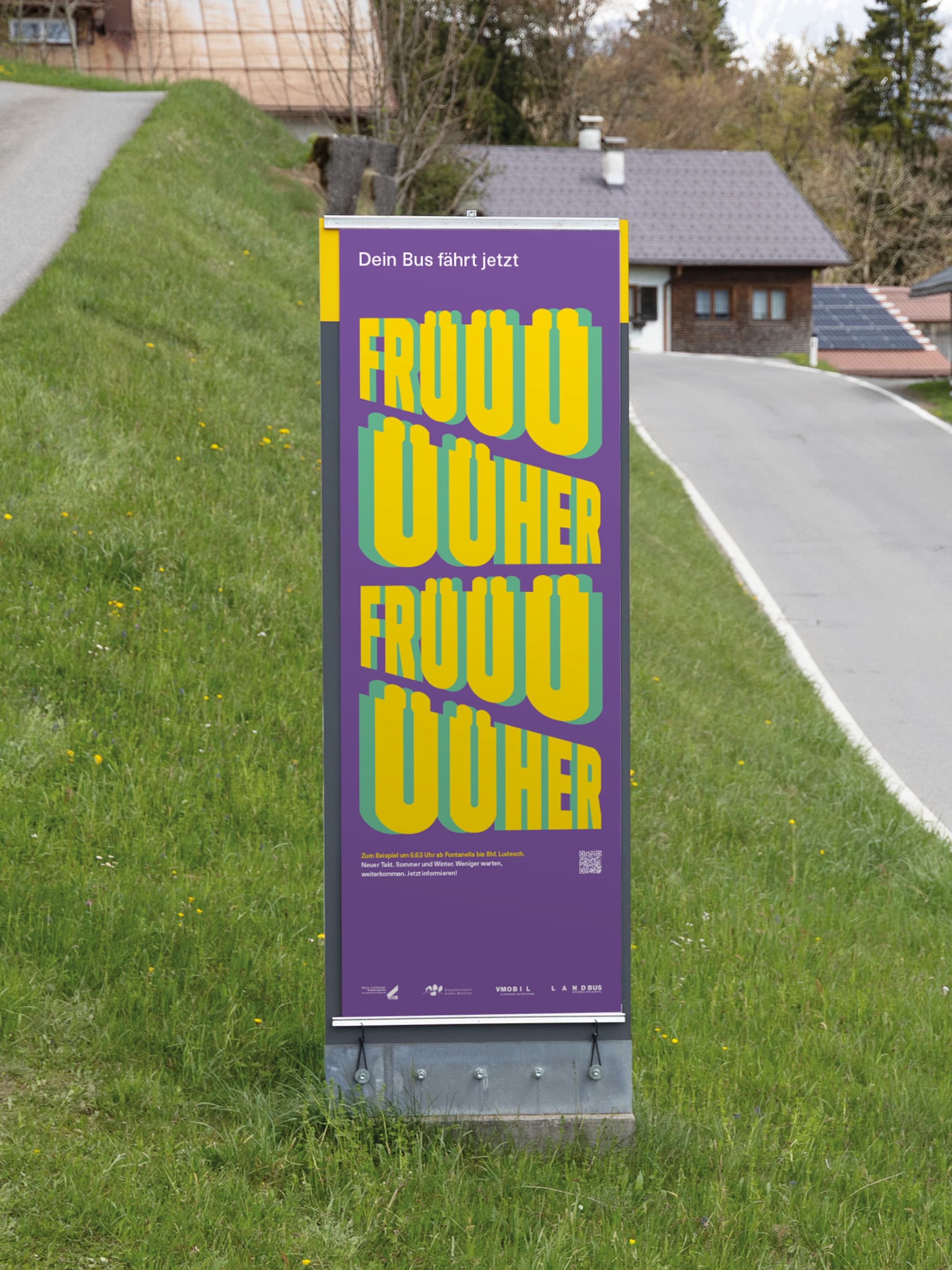 Walsertal ÖPNV Kampagne · Plane Pylon
