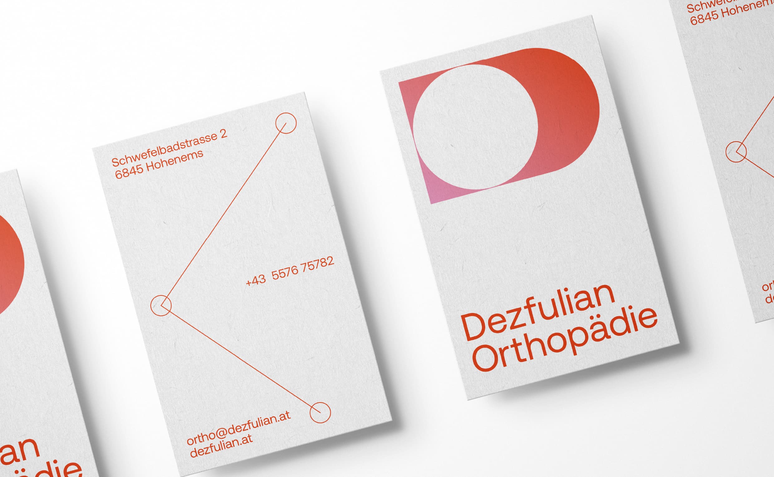 Dezfulian Orthopädie Brand Design, Zeughaus Design