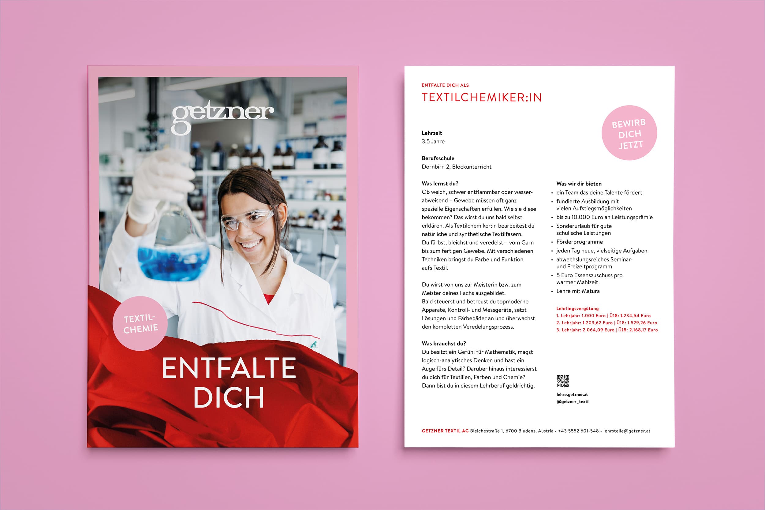 Getzner Lehrlingskampagne 2025, Zeughaus Design