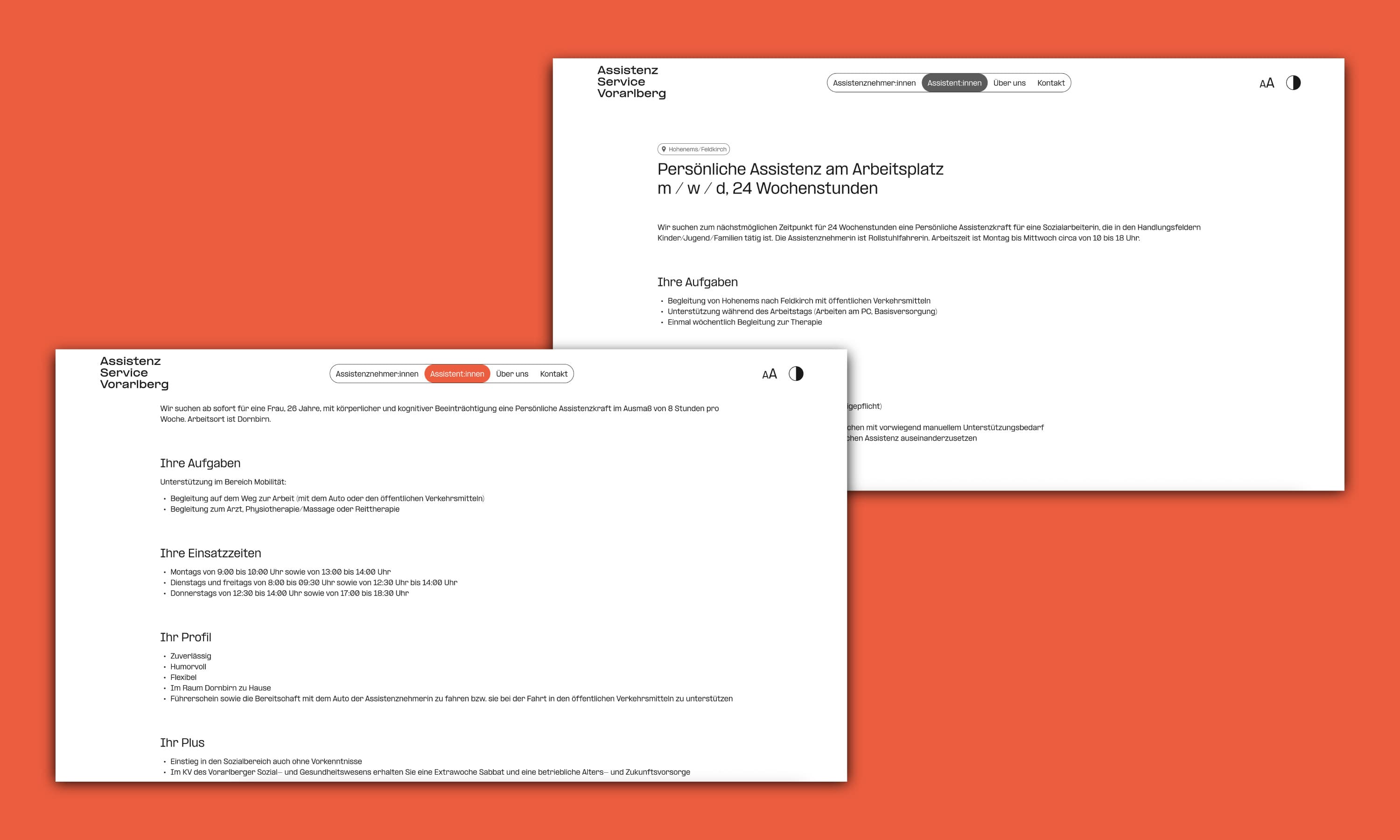 Assistenz-Service, Zeughaus Design