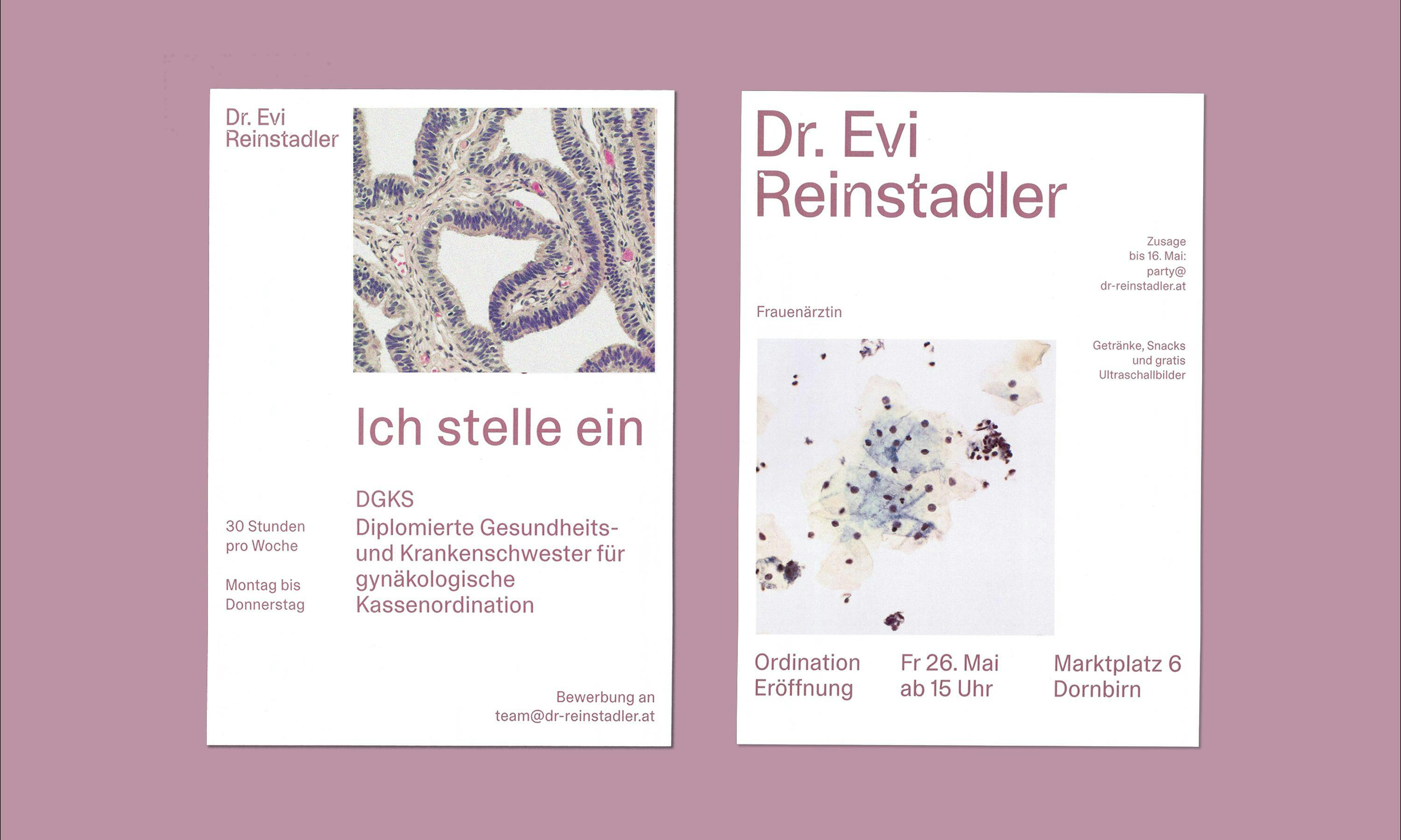 Dr. Evi Reinstadler Branding, Zeughaus Design © Zeughaus Design