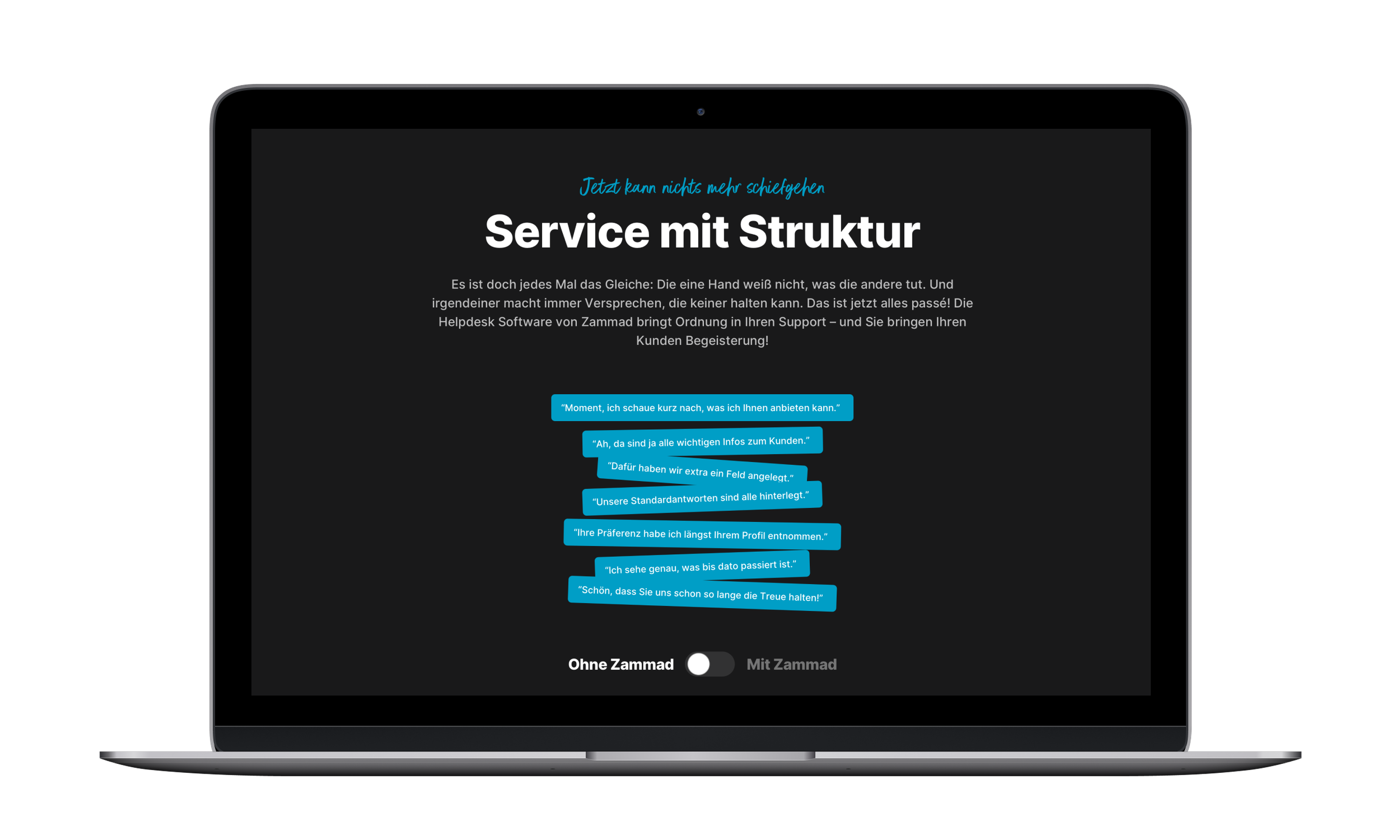 Zammad Website Relaunch - Ordnung © Zeughaus Design GmbH