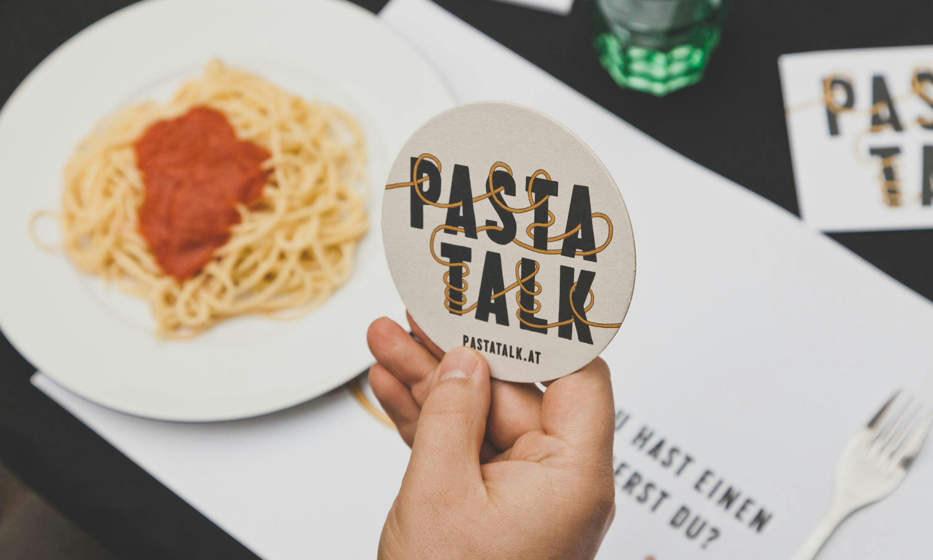 Pasta-Talk-Design_Bierdeckel © Patricia Keckeis
