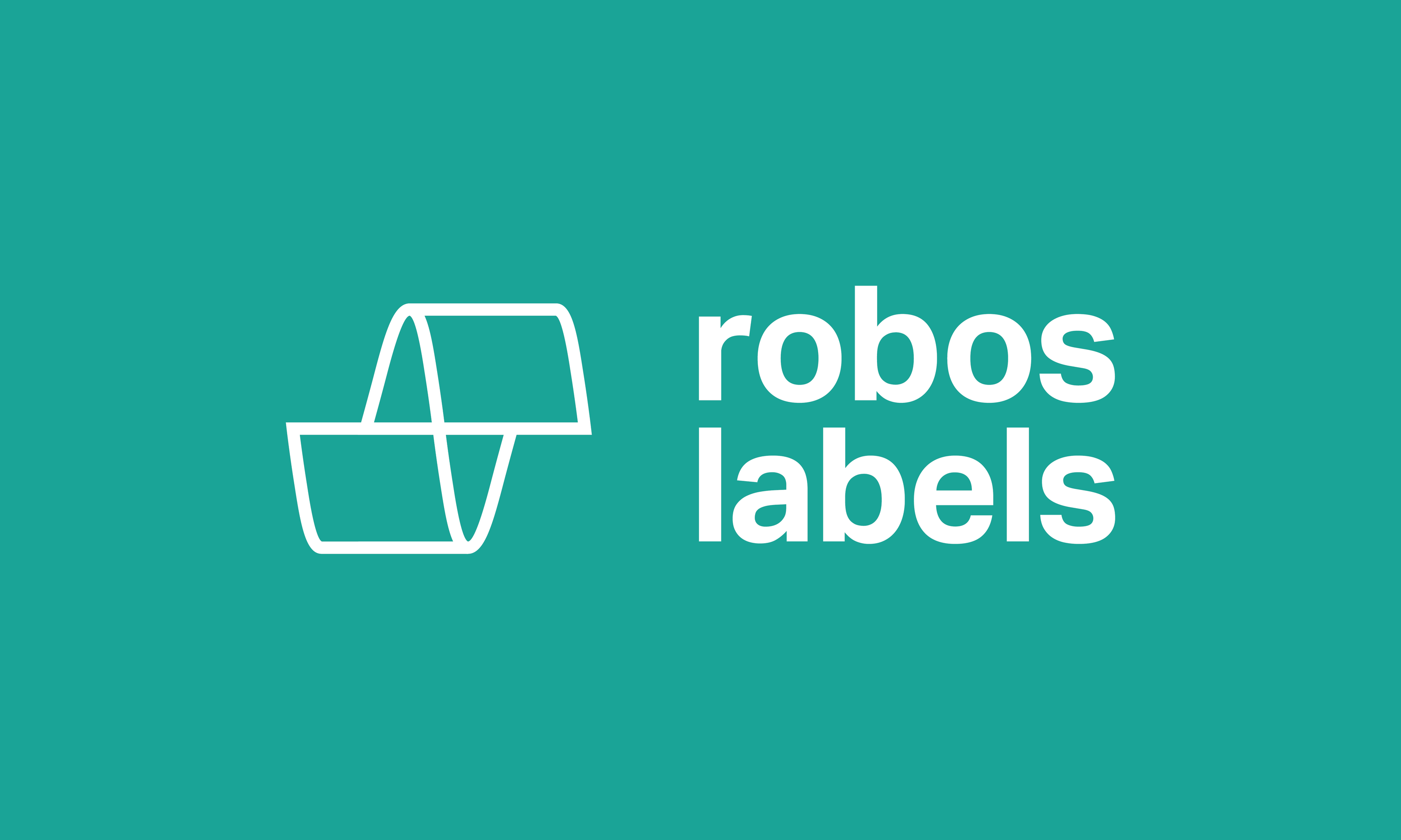 Robos Labels Logo auf grün © Zeughaus Design