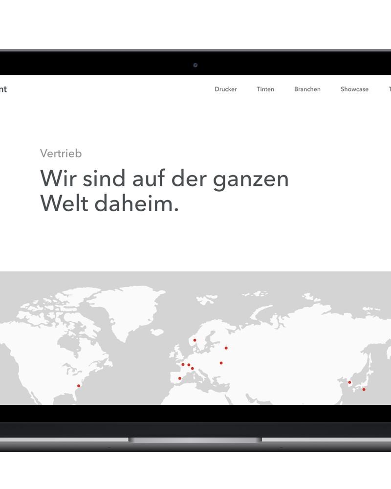 swissQprint Website - Weltkarte © Zeughaus Design