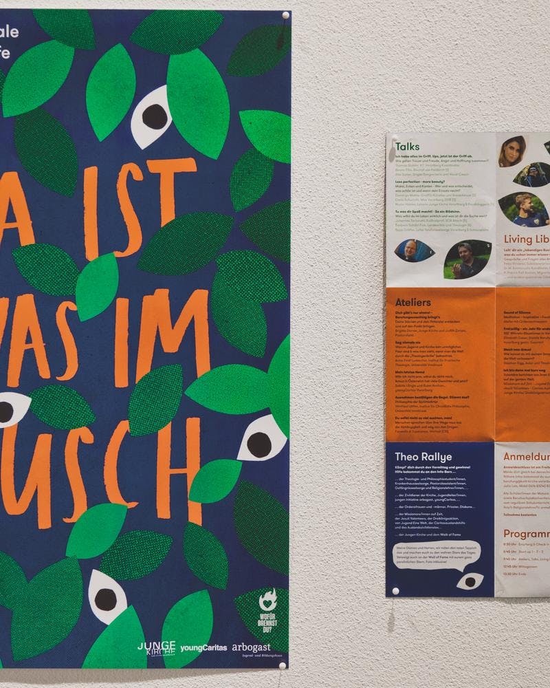TheoForum-Busch-Branding-Plakat-Folder-Wand © Patricia Keckeis